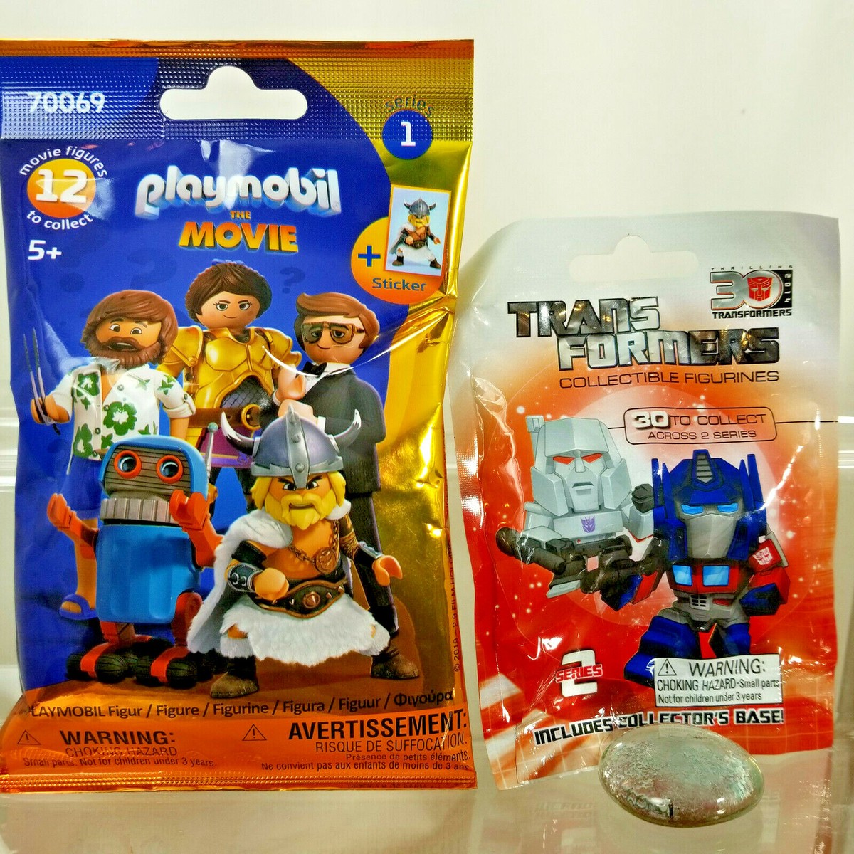 Blind Mystery Packs TRANSFORMERS Figurines series Playmobil The Movie