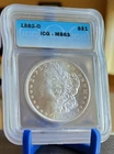 1882 0 MORGAN SILVER DOLLAR  ICG  MS63