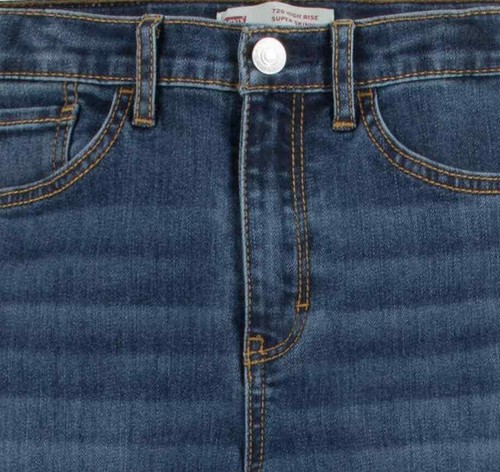 Levi's Youth Girls Super Skinny 720 Jean with Adjustable Waist, Size 12 or 14 - Picture 6 of 16