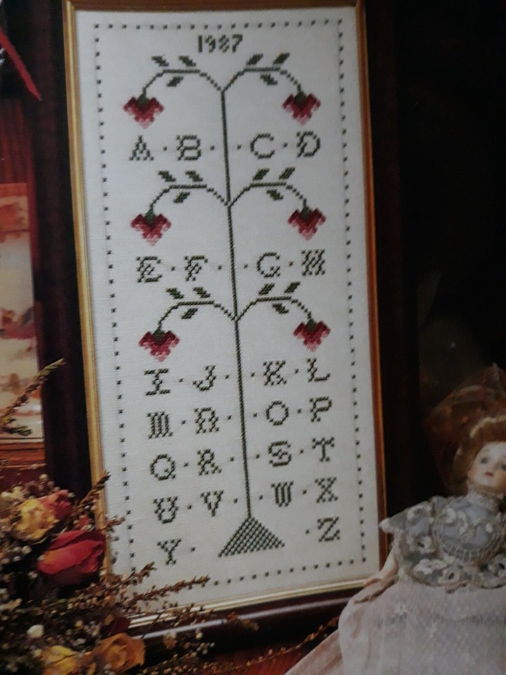 Country Stitch Magazine Cross Spring Easter Rabbit Violet Bib Milk ...