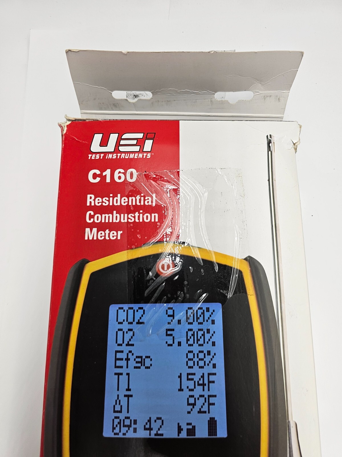 UEi Residential Combustion Analyzer Meter C160 6-Line Display High Altitude Comp
