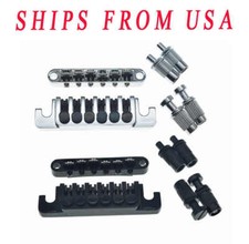 Guitar Roller Saddle Tune-O-Matic Bridge TP-6 Style Stopbar Tailpiece For Epi LP