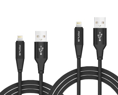 For iPhone 11 12 13 14 SE XR XS Fast Charge 6ft and 10ft Long USB Cables Power