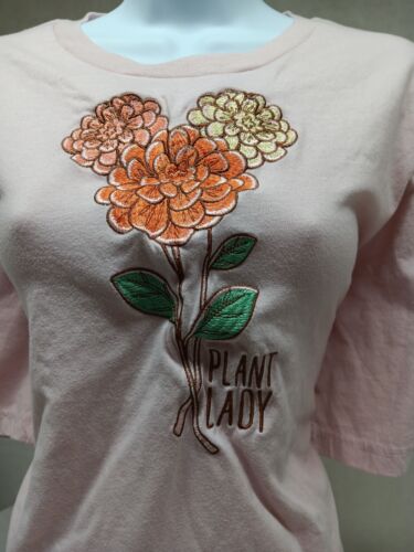 T-shirt maglietta donna rosa Disney Parks Plant Lady piccola - Foto 3 di 11