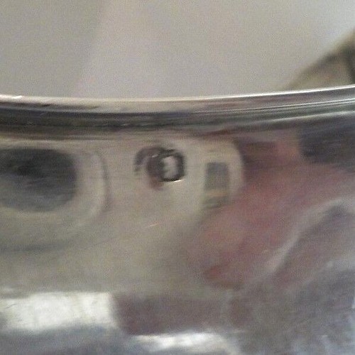 Rare Pair 19th C. French Hallmark Sterling Silver Pap Boats, 400 grams - Picture 8 of 12