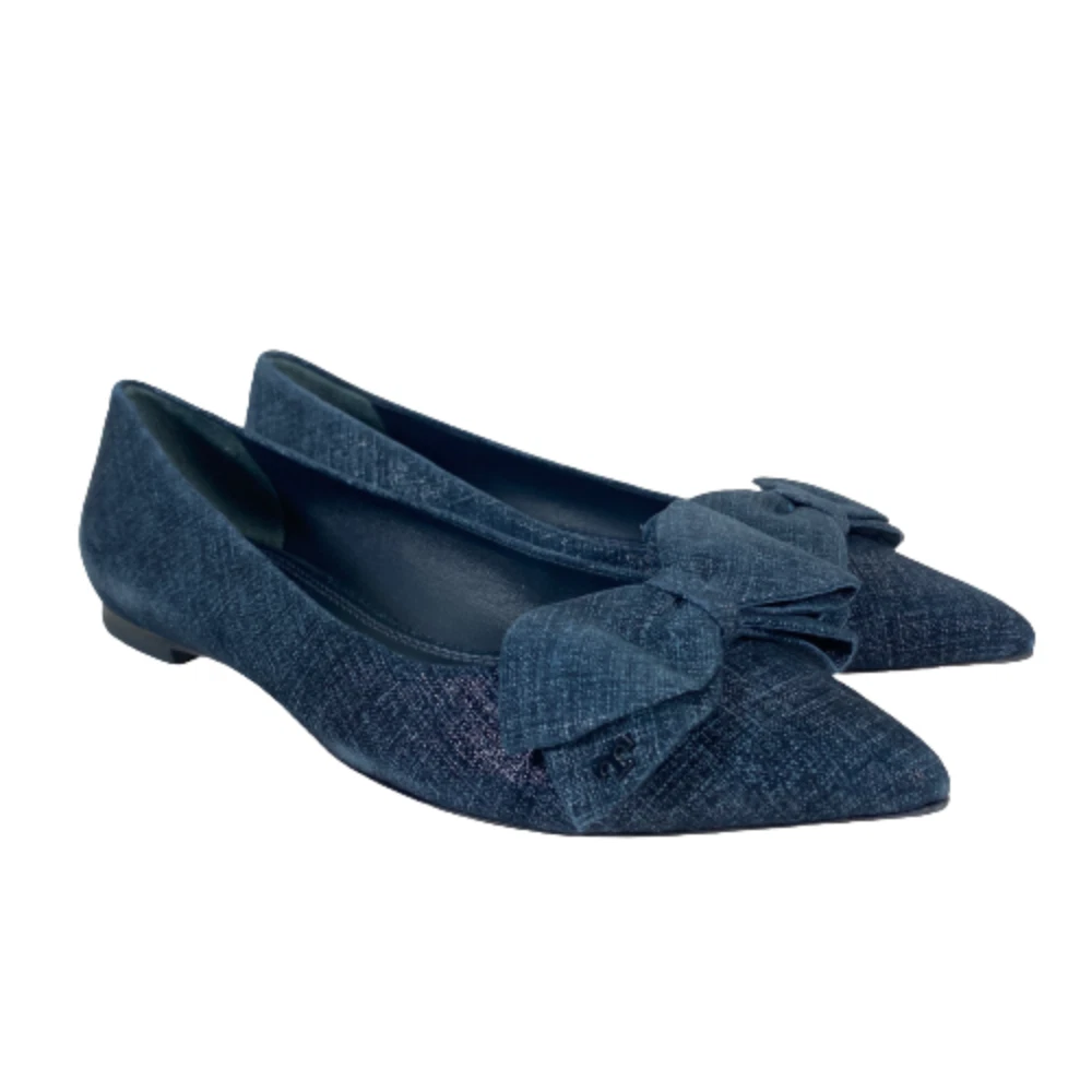 TORY BURCH ROSALIND BALLET FLAT PRINTED SUEDE