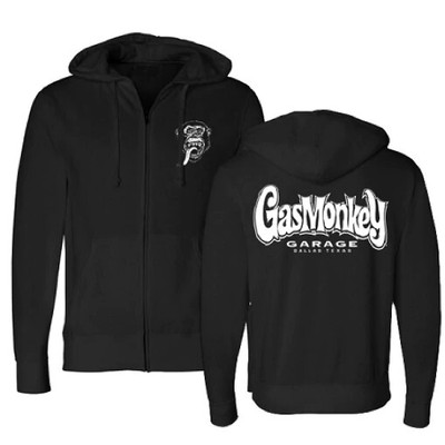 Gas Monkey Garage Monkey Zip Hoodie Sz 