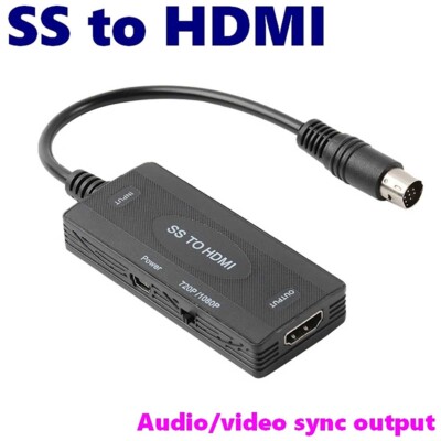 Für Sega Saturn Konsole HD Adapter SS auf HDMI-kompatibler Konverter + USB Kabel