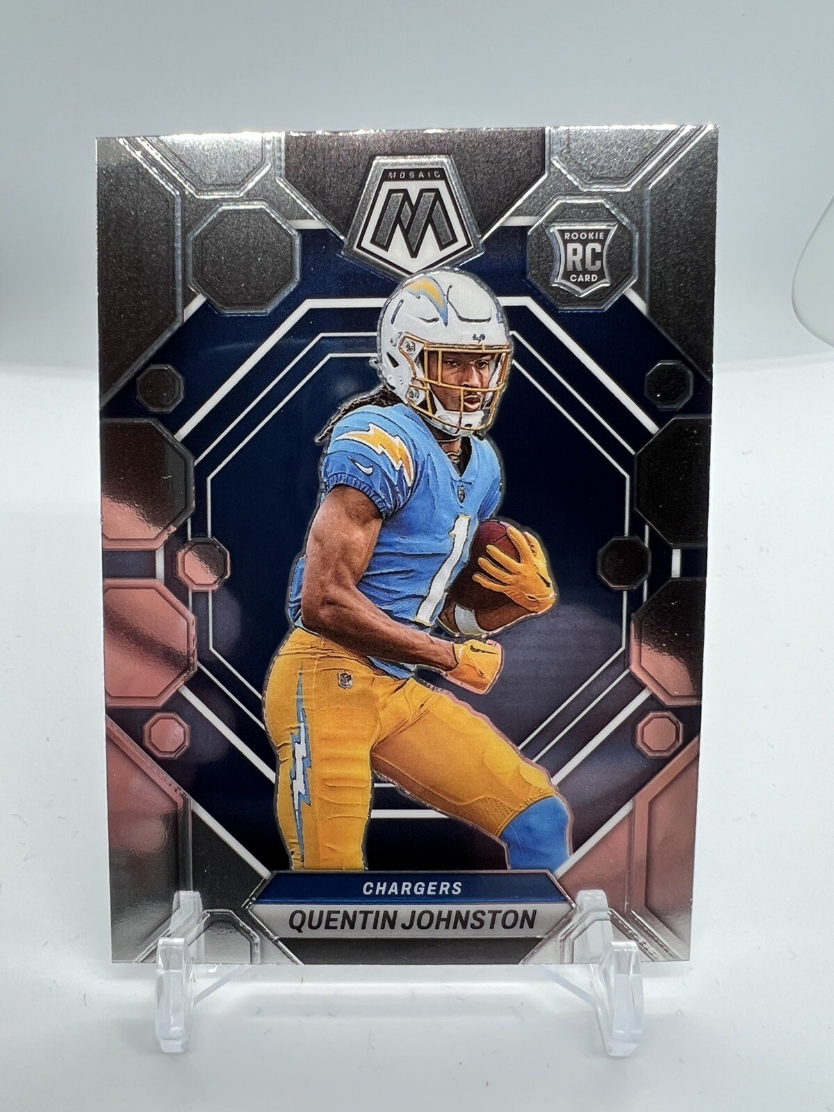 2023 Panini Mosaic Quentin Johnston Rookie #356 Los Angeles Chargers