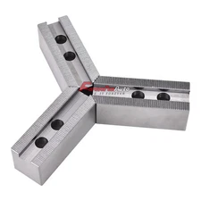 Soft Jaw Set (3 Pcs) for 8" Kitagawa B208 Samchully Chuck-1.5" ht, Steel