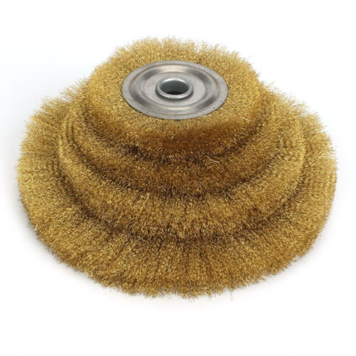 Soft Copper Brass Wire Wheel Cleaning Brush Drill Metal Rust Paint Removal 4-10" - Picture 8 of 9