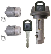 GM OEM Ignition Key Switch Lock Cylinder & Door Lock Tumbler Set 2 GM Keys