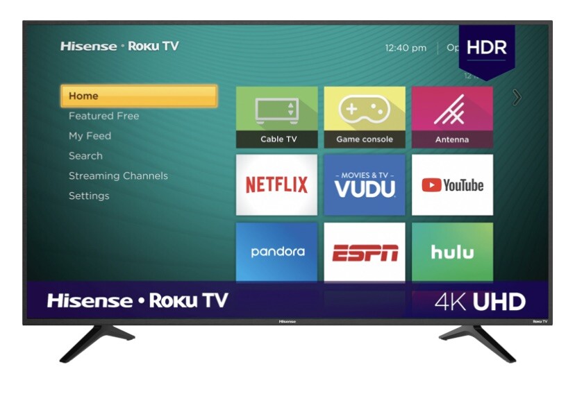 Hisense 50R6E3 50'' 4K UHD HDR LED LCD Roku Smart TV for sale