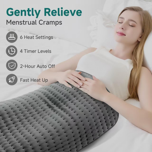XXL Heating Pad for Back Pain Relief,Gifts for Mom Dad Women Men Grandma Grandpa - Picture 3 of 12