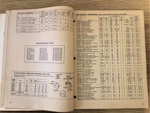 1977 General Electric Replacement Transistor IC Semiconductor Guide Substitution - Zdjęcie 4 z 8