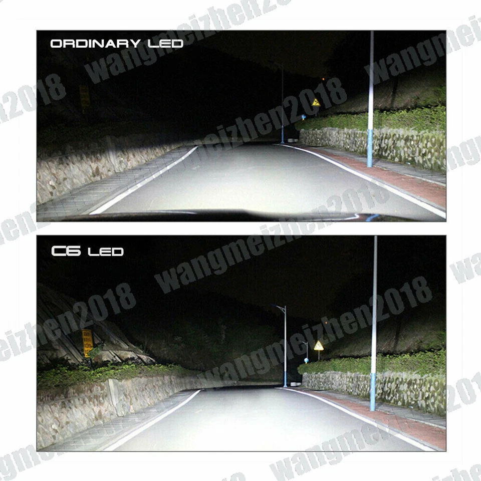 Xenon White COB LED Bulbs Headlight Center Light For Polaris Slingshot 2015-2019 - Image 2 of 4