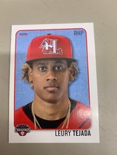 Leury Tejada Card 2023 Hickory Crawdads Team Card