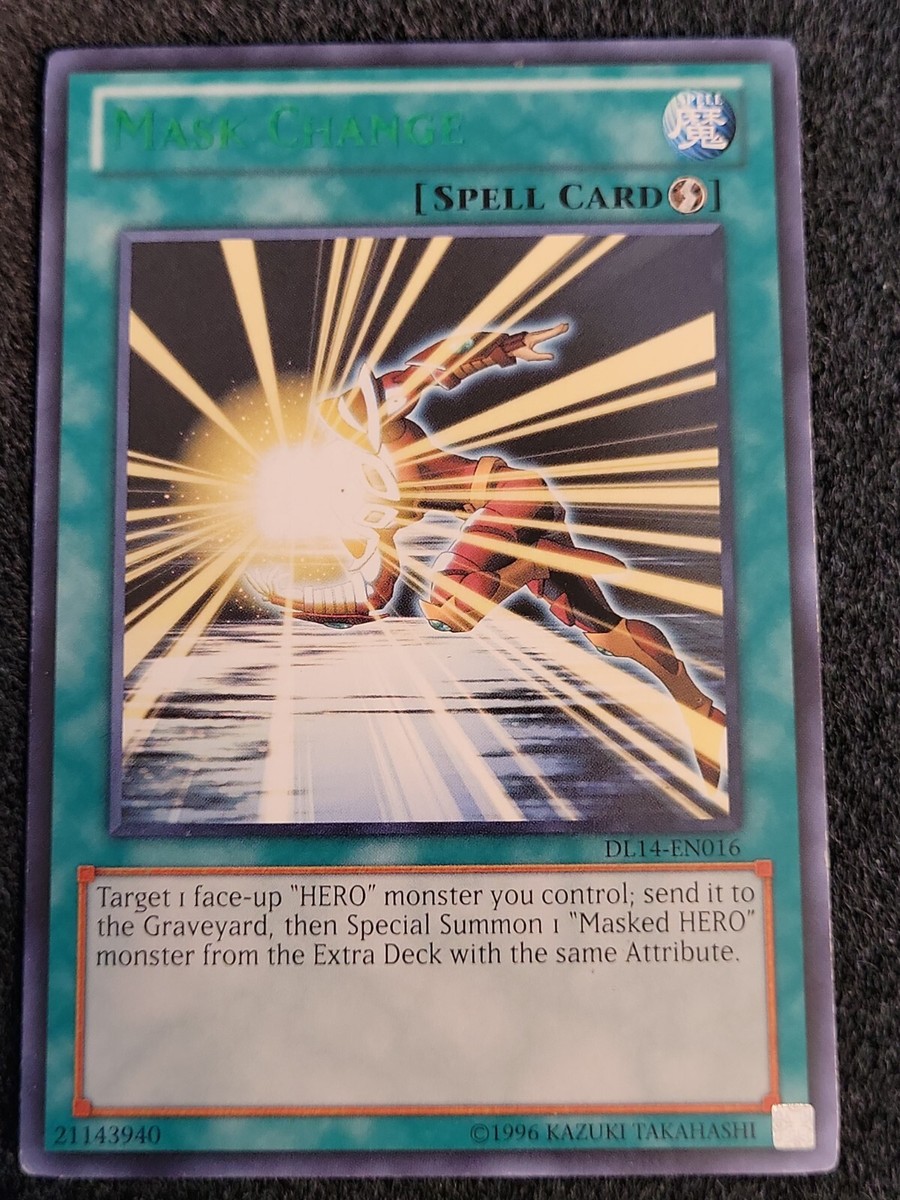 DL14-EN016 Yugioh yugioh Mask Change Rare Green VLP Very Light Play | eBay