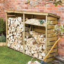 BESPOKE MADE TO MEASURE LOG SHELTER LOG STORE