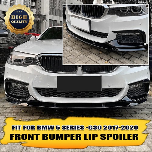 Fits BMW G30 G31 M Sport 520 530 540 20172019 Gloss Black Front Splitter Lip US - Picture 2 of 11