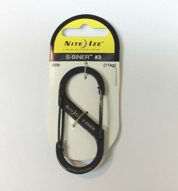 (2) Nite Ize Stainless Steel SBiner No. 3 Carabiner Style Clips S Hook