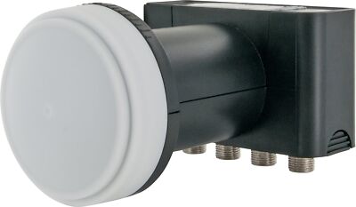 Schwaiger Quad LNB 4 TN Wetterschutz digital ASTRA HD tauglich anthrazit