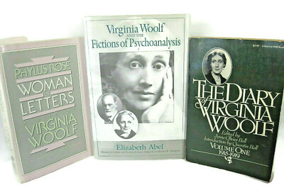 Virginia Woolf Woman Letters Diary 1915-19 Fictions of Psychoanalysis 3-Book Lot