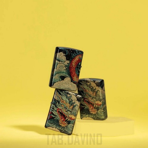 ZIPPO ACCENDINO DRAGON DESIGN 46705 ZIPPO ORIGINAL USA - Bild 8 von 9