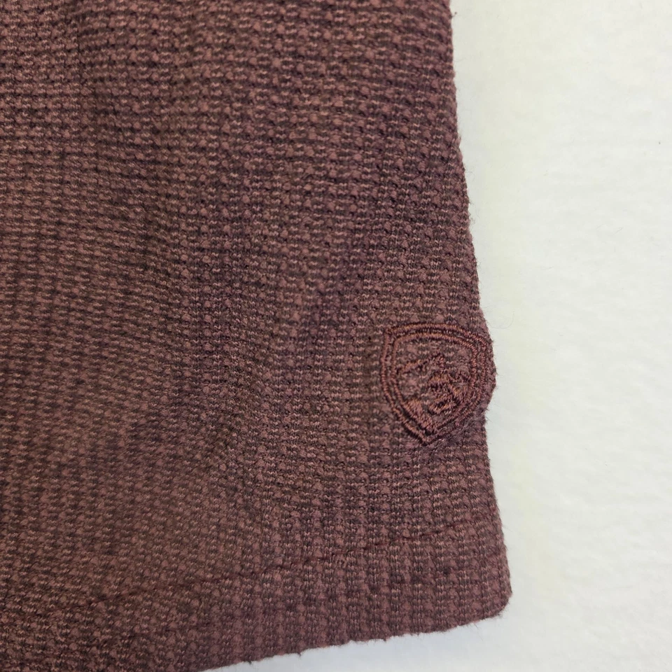 Suéter Kuhl Mujer M Petra Púrpura Cuello Alto Térmico Tejido Gofre Acogedor Cabincore Foto 4 de 4