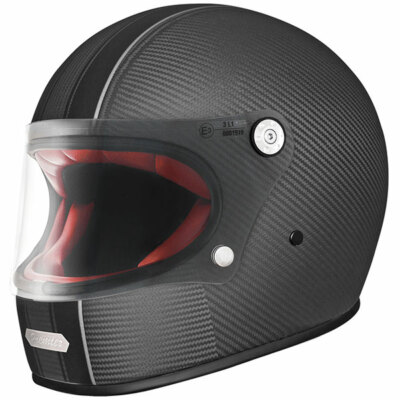 Premier Trophy Carbon T9 Klassisch Retro Stil Motorrad Helm Carbon