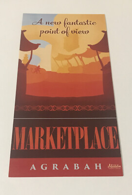 Aladdin, Agrabah Flyer: Marketplace 8  X 4  (20.32cm x 10.16cm) *FREE SHIPPING*