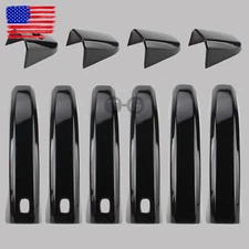 Gloss Black Door Handle Cover Fits For 2022 GMC Sierra 1500/2500HD/3500HD