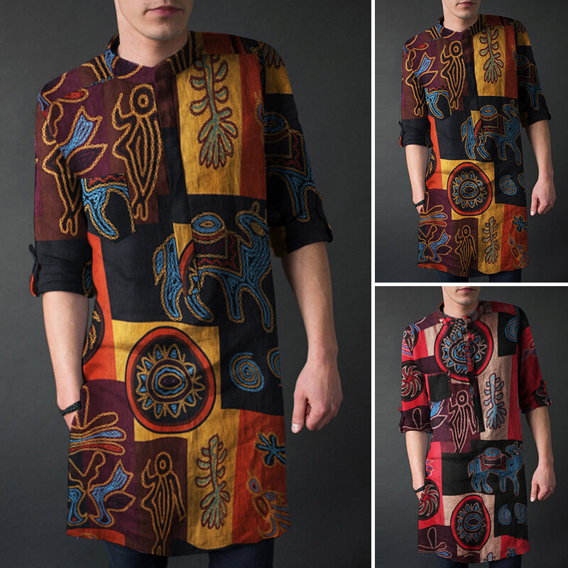 Veste A Maniche Lunghe Islam Musulmano Arabia Saudita Abbigliamento Uomo Arabo Abaya Thobe Pakistan Costumi Nazionali Kaftano Medio Oriente Plus Come Picture1 L (170-180CM - Foto 10