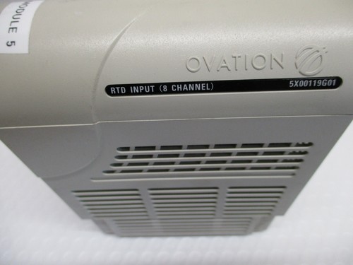 EMERSON OVATION 5X00119G01 RTD INPUT MODULE 8 CHANNEL USED FREE SHIPPING - Picture 2 of 4