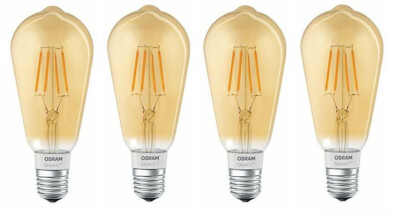 4x OSRAM SMART+ LED Filament Vintage Bluetooth E27 dimmbar EEK:G (Spektrum A-G)