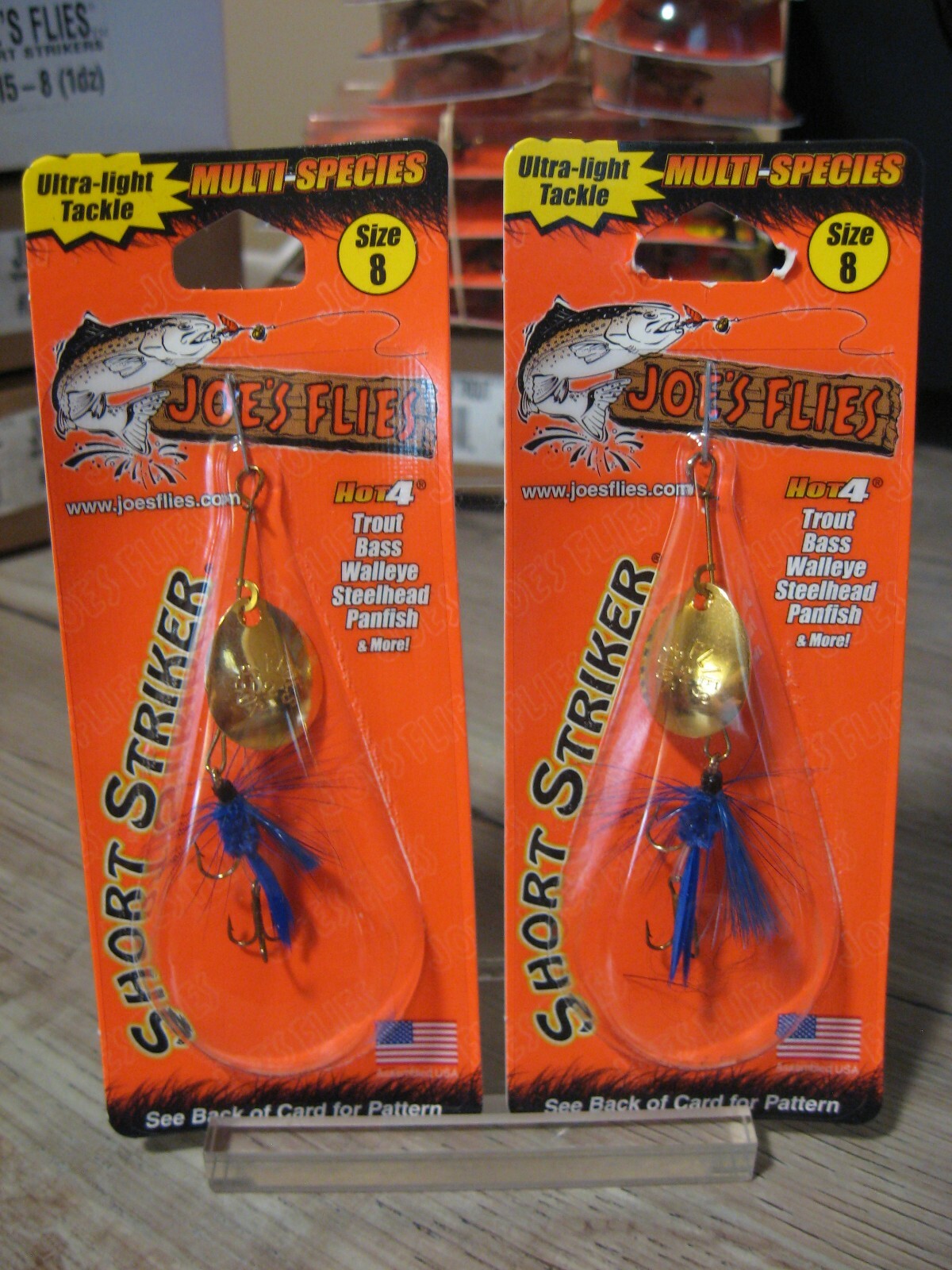 2 Joe's Flies Size 8 Inline SpinnerBaits Short Striker / Trout Stinger 223-8