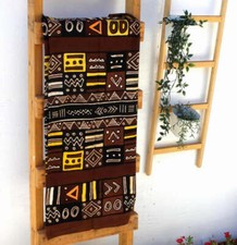 Mudcloth Fabric/ African Mudcloth/ B g lanfini/ Brown Throw/Handmade Fabric