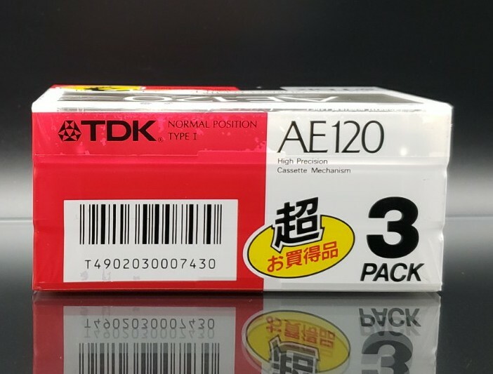 3-Pack TDK AE 120 Blank Audio Cassette Tapes Type I Normal