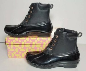 kids black duck boots