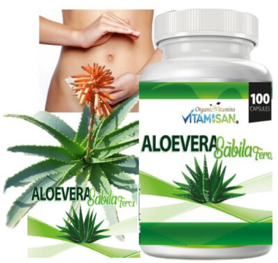 US Aloe vera naturals colon clean la gastritis bloating, aloe sabila caps  digest | eBay
