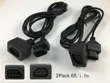 USA SELLER Original Nintendo NES Controller Extension Cable Cord 6 Feet LOT OF 2