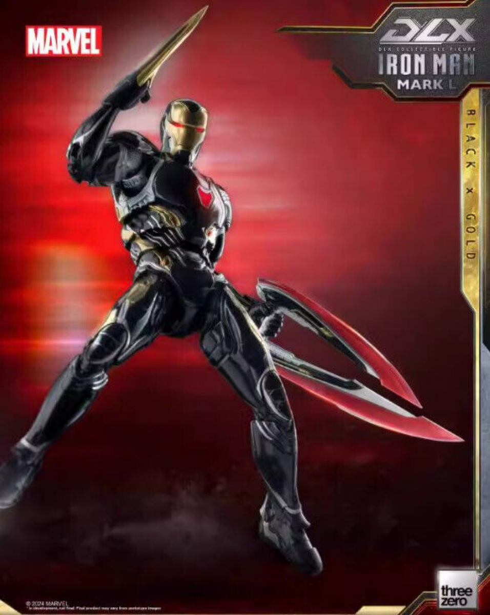 Threezero DLX アイアンマン Mark50 3Z0580 スリーゼロ Threezero 3A DLX Mark 50 3Z0580 Iron Man Black Diecast LED