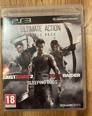 Ultimatives Action Triple Pack   Just Cause  Tomb Raider  Schlafende Hunde   Sony PS3