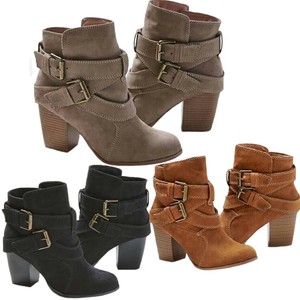 mid block heel boots