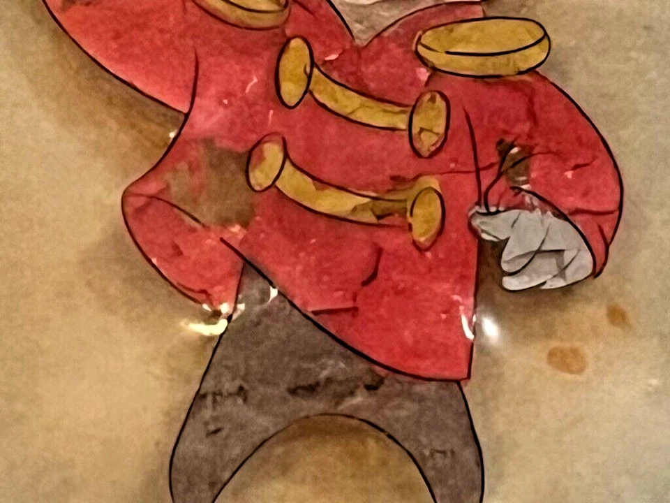 DISNEY ORIGINAL PRODUCTION CEL 1941 DUMBO COURVOISIER BG RARE TIMOTHY Q. MOUSE - Image 4 of 4