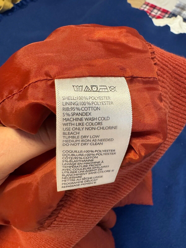 Urban Outfitters Your Neighbors Devon Quilted Bomber - XS - Rust / Orange - Picture 7 of 7