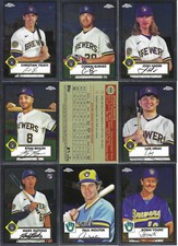 2021 Topps Chrome Platinum Anniversary Milwaukee Brewers Complete Team Set (15)