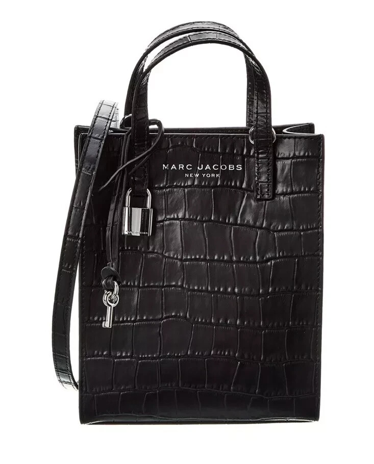 New Marc Jacobs Micro Croc Embossed Leather Tote, Crossbody New Marc Jacobs Micro Croc Embossed Leather Tote, Crossbody