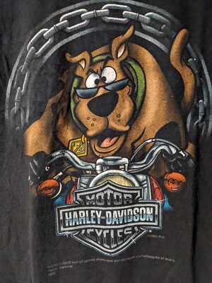 Vintage 2008 Scooby-Doo Harley Davidson Motorcycle Black