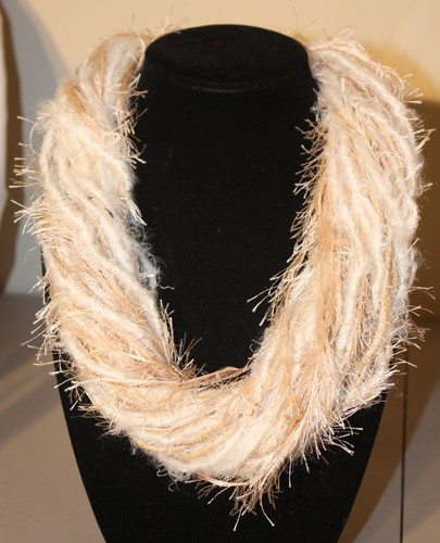 Yarn Necklace Scarf Lightweight Women Accessory Magnetic Clasp - Picture 7 of 85